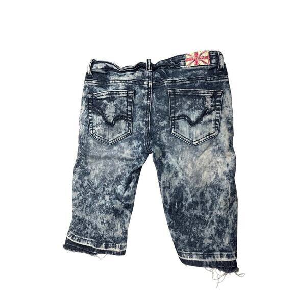 Machine Nouvelle Mode Shorts Men’s 30 IT 44 Stone Wash Distressed Cotton Blend - Picture 2 of 9